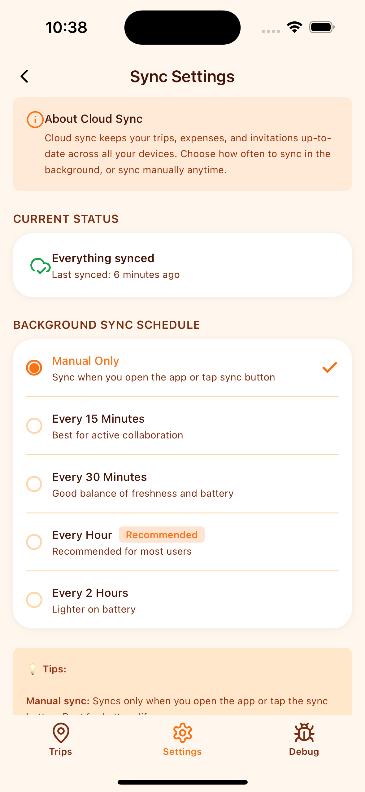 Privacy-first offline expense tracking with optional cloud sync